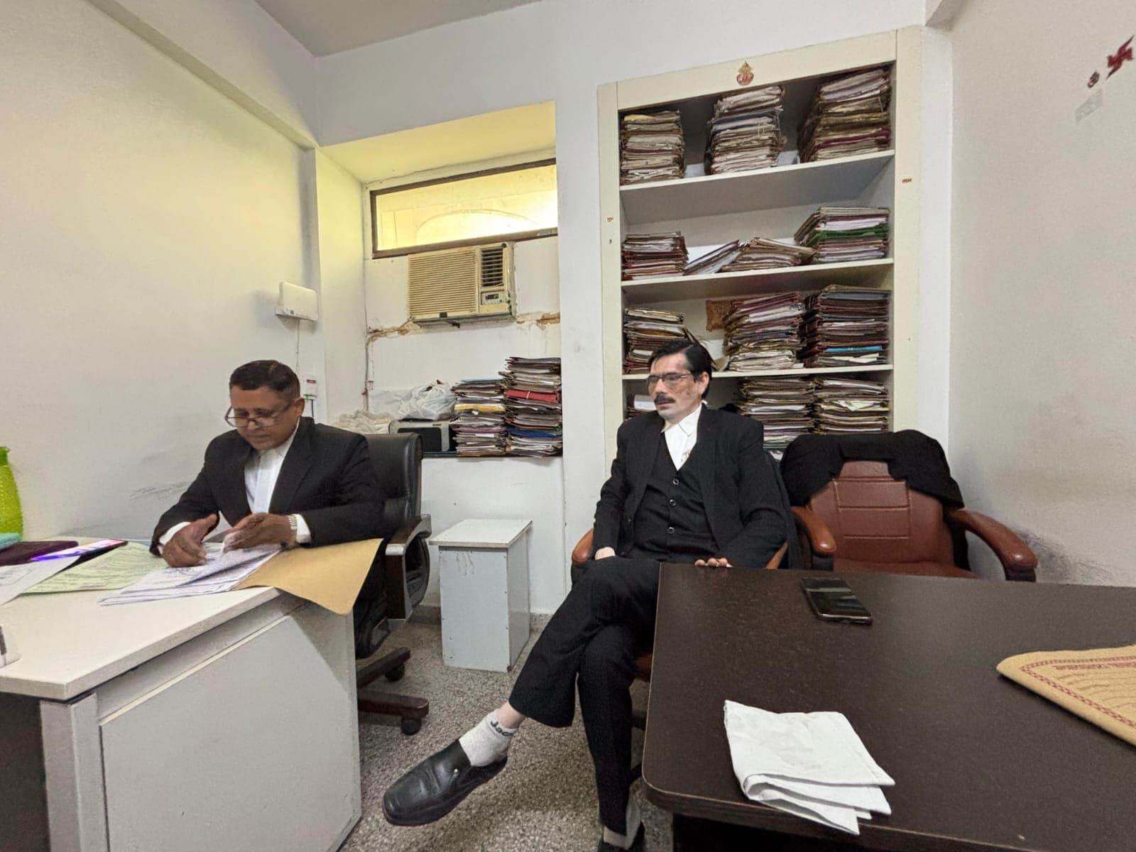 Arbind Kumar Srivastava in Legal Chamber with Legal Colleagues